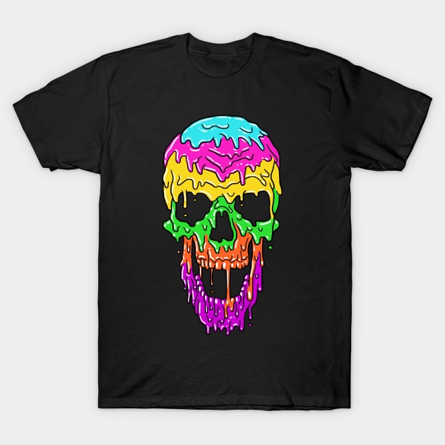 Summer Skull T-Shirt by albertocubatas